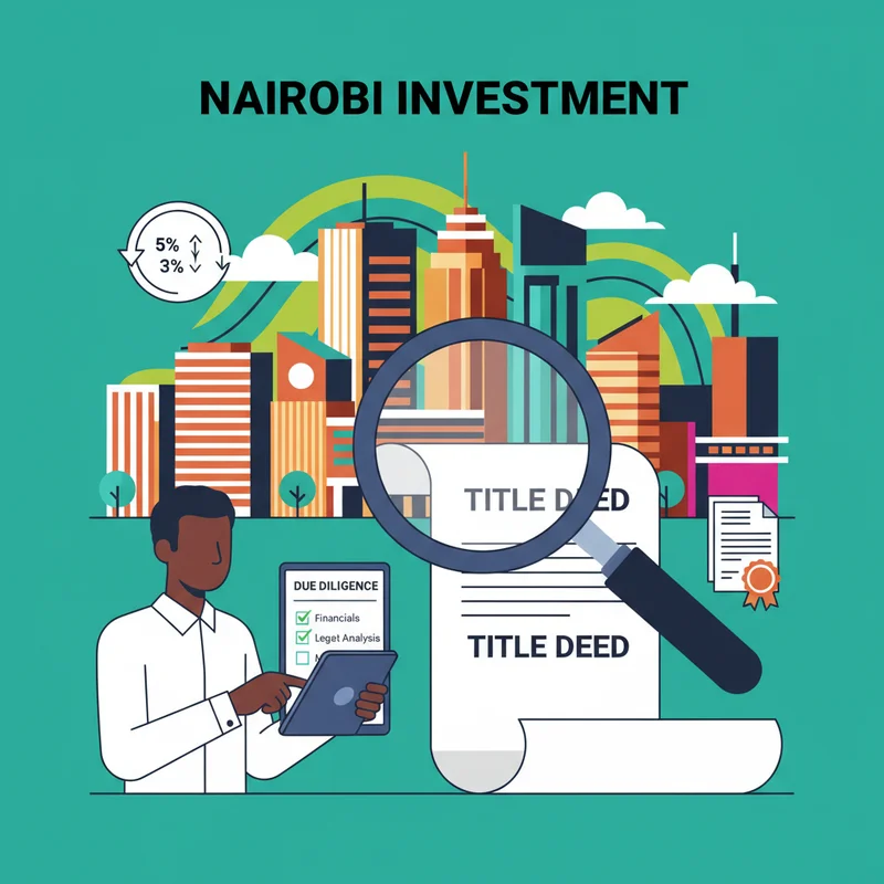 Illustration depicting Q Are there risks involved in buying property in Nairobi in Kenya property market